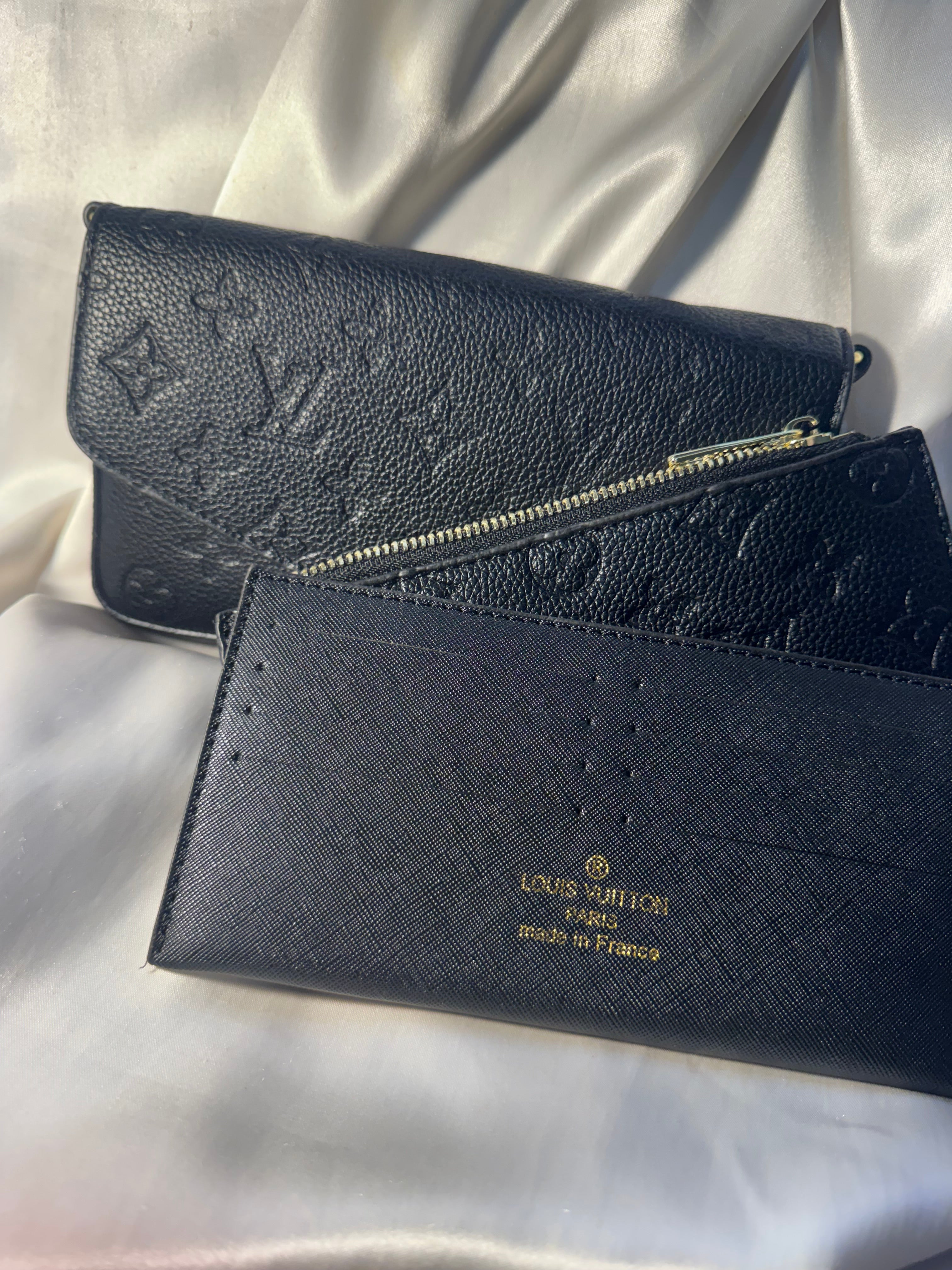 LV Black Monogram Purse