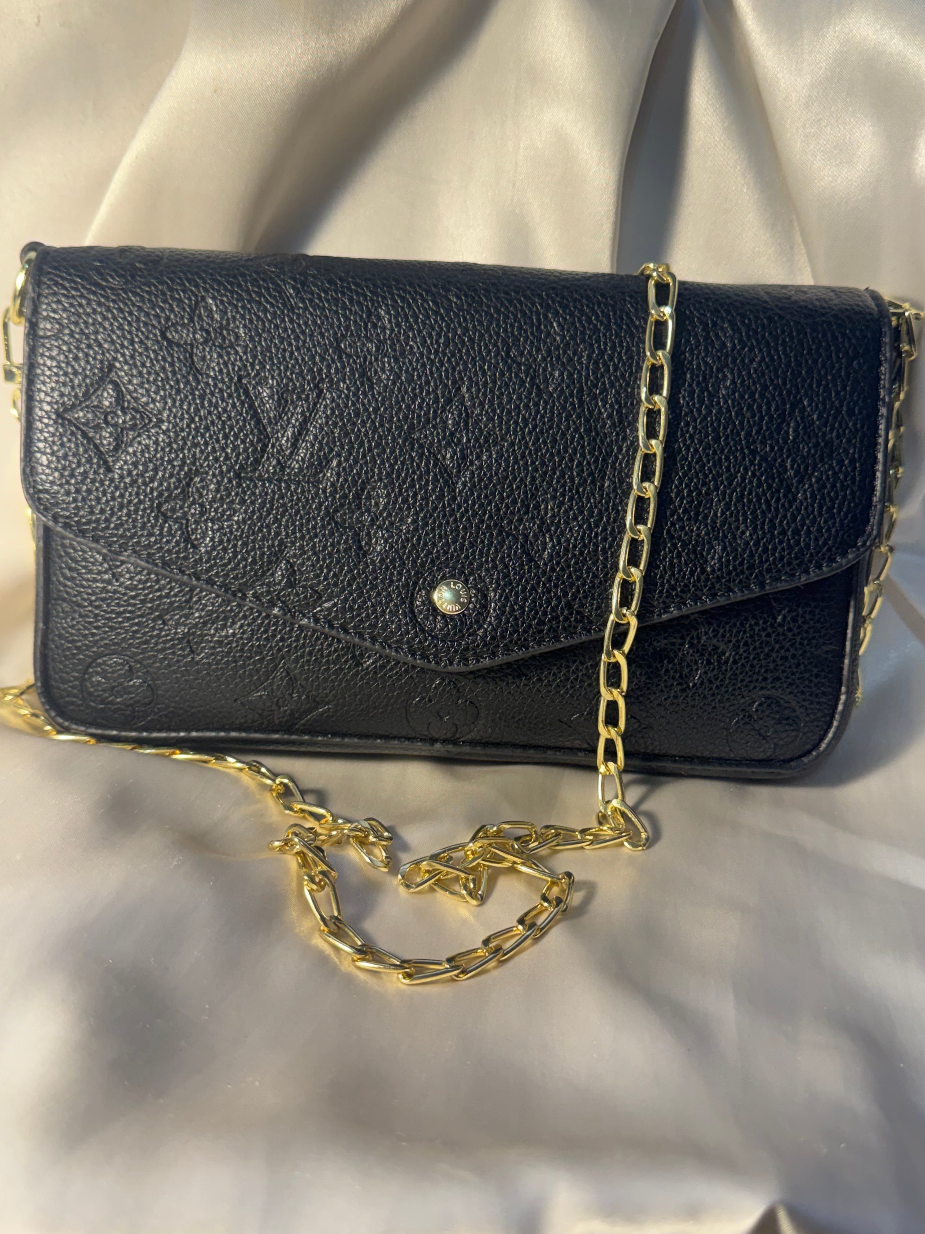LV Black Monogram Purse